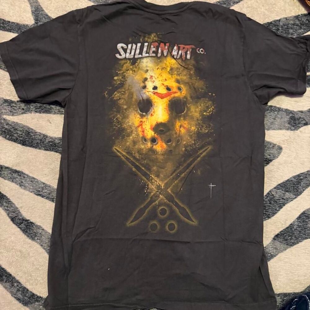 Sullen Men's Black and Grey T-shirt